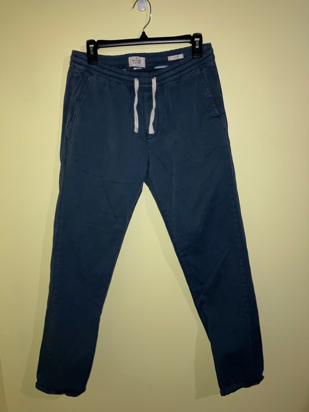 Marine Layer Saturday slim beach pants joggers casual blue size M medium - Picture 4 of 11